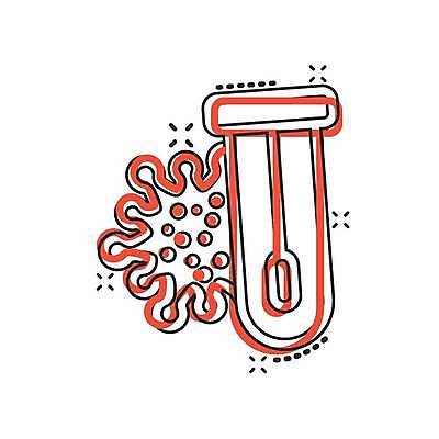 EPS 해외이미지 종이 과학 일러스트 병원 사람 환자 대접 혈액 바이러스 떨어짐 보호 결과 질병 만화 속도 예방 긍정 감염 코믹 백신 부정적 항생제 해외일러스트 감정 컨셉 의학 약 파일형식 벡터 이미지허브