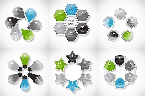 EPS 해외이미지 일러스트 비즈니스 그래프 사람없음 인포그래픽 회색 스마트 해외일러스트 컬러 컨셉 파일형식 벡터 이미지허브
