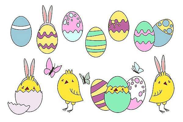 EPS 해외이미지 동물 캐릭터 디자인 꽃 행복 종교 음식 나비 백그라운드 잎 꽃무늬 일러스트 자연 조류 휴가 부활절 병아리 미술 그래픽 장식 세트 컬러풀 농장 노란색 계란 치킨 봄 흰색 나뭇가지 축하 토끼 둥지 낙서 만화 수집 심볼 그림 고립 암탉 엘리먼트 해외일러스트 일러캐릭터 나무 식물 계절 기념일 감정 컬러 곤충 컨셉 무늬 농업 포유류 문화예술 반려동물 알 닭 암컷 생태계 닭고기요리 파일형식 벡터 이미지허브