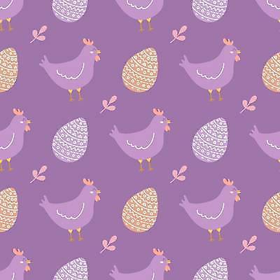 EPS 해외이미지 백그라운드 패턴 여러마리 일러스트 사람없음 보라색 닭 부활절계란 해외일러스트 컬러 다수 무늬 조류 부활절 계란 파일형식 벡터 이미지허브