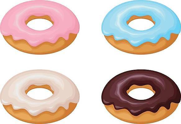 EPS 해외이미지 무료이미지 일러스트 사람없음 세트 컬러풀 여러개 도넛 해외일러스트 컬러 다수 디저트 파일형식 벡터 무료콘텐츠 이미지허브