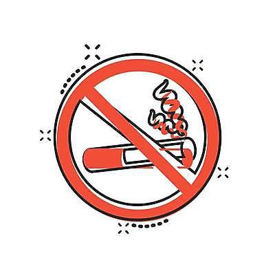 EPS 해외이미지 일러스트 흡연 담배 사람없음 빨간색 금지 금연 담배꽁초 담배연기 흡연금지 해외일러스트 캠페인 컬러 연기 사회이슈 파일형식 벡터 이미지허브