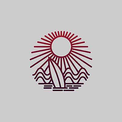 EPS 해외이미지 물결 바다 라인일러스트 일러스트 사람없음 여름 태양 보라색 서핑보드 원형 심볼 라인아트 해외일러스트 자연요소 도형 계절 선 컬러 보드_스포츠 파일형식 벡터 이미지허브