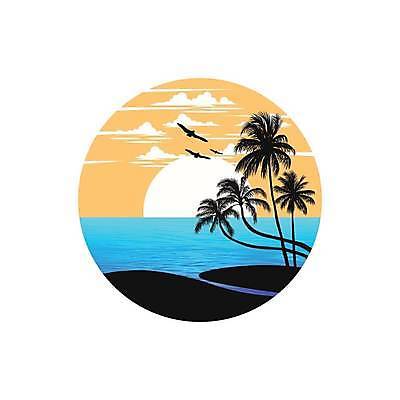 EPS 해외이미지 디자인 바다 일러스트 조류 사람없음 야자수 태양 원형 심볼 해외일러스트 자연요소 도형 나무 동물 파일형식 벡터 이미지허브