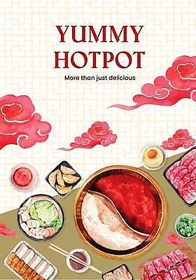 EPS 해외이미지 구름 포스터 일러스트 수채화 육류 사람없음 중식 만두 구름모양 훠궈 해외일러스트 자연요소 모양 음식 식재료 파일형식 벡터 구름_자연 이미지허브