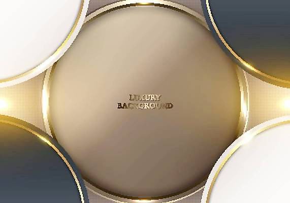 EPS 해외이미지 디자인 일러스트 추상 조명 사람없음 그래픽 회색 금색 원형 고급 VIP 엘리먼트 해외일러스트 도형 컬러 컨셉 무늬 파일형식 벡터 이미지허브