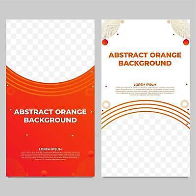 EPS 해외이미지 디자인 백그라운드 일러스트 추상 프레임 사람없음 세트 주황색 아치 해외일러스트 컬러 무늬 파일형식 벡터 이미지허브