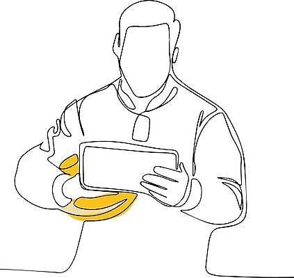 EPS 해외이미지 남자 라인일러스트 일러스트 노동자 한명 들기 상반신 성인 태블릿 안전모 라인아트 확인 손그림 드로잉 얼굴없음 성인남자한명만 해외일러스트 직업 1 선 모션 미술 사람 전자제품 스마트기기 헬멧 안전장비 남자한명만 성인남자만 파일형식 벡터 이미지허브