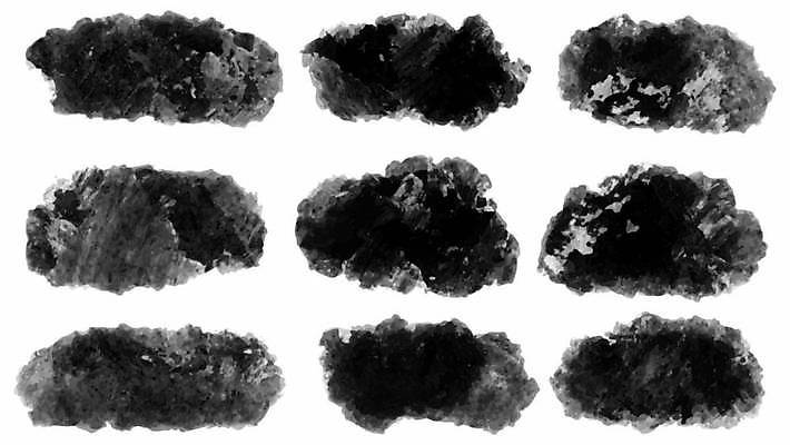 EPS 해외이미지 디자인 일러스트 붓터치 사람없음 검은색 얼룩 질감 그런지 해외일러스트 컬러 파일형식 벡터 이미지허브