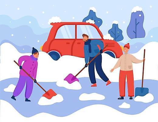 EPS 해외이미지 남자 도로 겨울 일러스트 자동차 성인 라이프 세명 목도리 삽 눈치우기 쓸기 폭설 성인남자만 해외일러스트 잡화 계절 길 육상교통 교통시설 눈_날씨 사람 생활 자연재해 치우기 남자만 성인만 파일형식 벡터 이미지허브