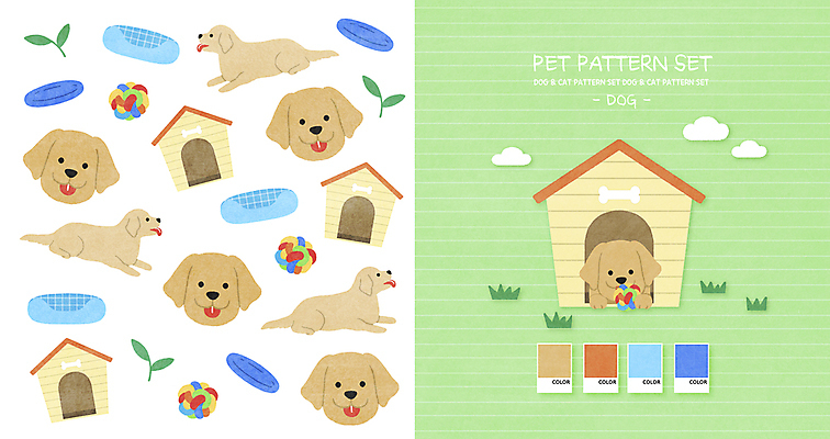 PSD 구름 반려견 엎드리기 패턴 여러마리 일러스트 공 방석 잔디 사람없음 연두색 반려동물 눕기 장난감 새싹 귀여움 패턴백그라운드 리트리버 강아지 개집 원반 아기자기 국내일러스트 자연요소 식물 동물 스포츠용품 다수 백그라운드 컨셉 무늬 모션 초록색 개 애견용품 파일형식
