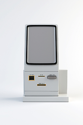 PSD 편집 편집이미지 사람없음 3D 스크린 흰색 디지털합성 무인기계 키오스크 편집소스 무인매장 편집3D 컬러 상점 파일형식