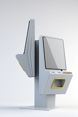 PSD 편집 편집이미지 사람없음 3D 스크린 흰색 디지털합성 무인기계 키오스크 편집소스 무인매장 편집3D 컬러 상점 파일형식