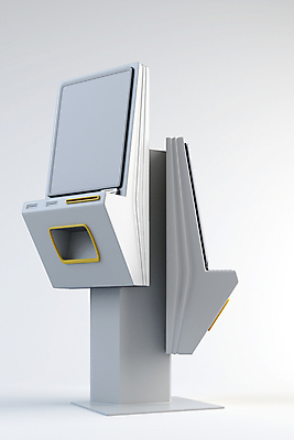 PSD 편집 편집이미지 사람없음 3D 스크린 흰색 디지털합성 무인기계 키오스크 편집소스 무인매장 편집3D 컬러 상점 파일형식