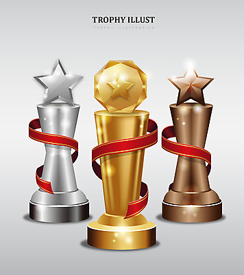 별 리본 일러스트 종류 사람없음 반짝임 금색 우승 황금 은색 트로피 2위 3위 동 국내일러스트 AI파일 자연요소 컬러 모션 최고 상_우승 파일형식 벡터