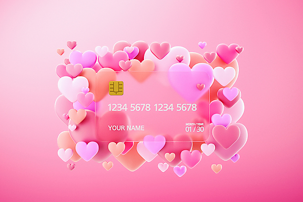 도형 PSD 편집 편집이미지 분홍색 백그라운드 유리 사람없음 3D 공백 하트 신용카드 디지털합성 카피스페이스 편집소스 글래스모피즘 편집3D 모양 디자인 컬러 재질 금융 파일형식