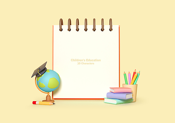 PSD 편집 편집이미지 교육 학사모 색연필 프레임 사람없음 책 연필 노란색 지구본 3D 메모지 스케치북 디지털합성 오브젝트 연필꽂이 교육용품 스프링노트 카피스페이스 편집소스 편집3D 모자_잡화 컬러 졸업 문구용품 학용품 필기구 사무용품 공책 공백 파일형식