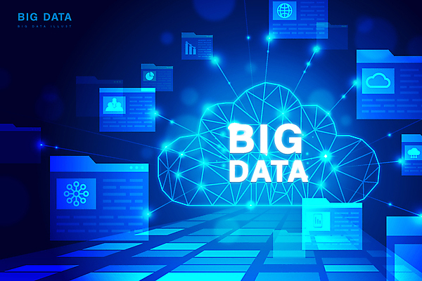 백그라운드 일러스트 정보기술 타이포그라피 사람없음 파란색 빛 반짝임 스크린 정보 폴더 구름모양 클라우드서비스 홀로그램 빅데이터 국내일러스트 AI파일 모양 문자 컬러 모션 기술 서비스 파일 파일형식 벡터 4차산업 구름_자연