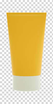 편집 편집이미지 누끼 사람없음 노란색 3D소스 3D 화장품 선크림 디지털합성 오브젝트 PNG 튜브용기 편집소스 컬러 뷰티 용기_그릇 파일형식