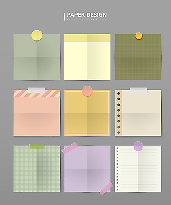 디자인 종이 스티커 일러스트 프레임 사람없음 컬러풀 줄무늬 다양 메모지 압정 체크무늬 테이프 스프링노트 자석 접기 국내일러스트 AI파일 컬러 다수 무늬 모션 문구용품 사무용품 공책 파일형식 벡터