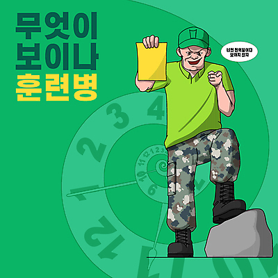 전신 모자 남자 종이 시계 일러스트 한명 서기 들기 성인 타이포그라피 연두색 군인 바위 가리킴 시간 시곗바늘 만화 군복 밟기 보여주기 카툰스타일 훈련조교 성인남자한명만 국내일러스트 AI파일 직업 문자 1 잡화 유니폼 모션 사람 손짓 초록색 돌_바위 국군 남자한명만 성인남자만 파일형식 벡터