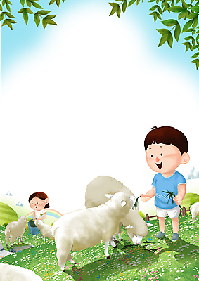전신 PSD 구름 여자 남자 어린이 무지개 일러스트 산 프레임 여름방학 서기 들기 소녀 소년 초원 상반신 두명 양 풀 먹이 먹여주기 즐거움 목장체험 양떼목장 어린이만 국내일러스트 자연요소 식물 감정 포유류 모션 방학 사람 목장 체험학습 먹기 파일형식 여름_계절