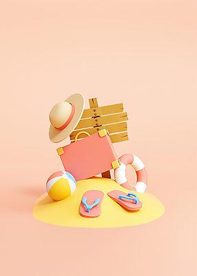 PSD 편집 편집이미지 모자 모래 분홍색 사람없음 여름휴가 바캉스 3D소스 3D 여행가방 팻말 표지판 쪼리 비치볼 디지털합성 튜브 편집소스 편집3D 잡화 컬러 가방 공 휴가 프레임 바캉스용품 알림판 샌들 파일형식 여름_계절