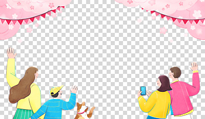 편집 편집이미지 응시 여자 남자 어린이 미소 들기 누끼 소년 여러명 상반신 성인 스마트폰 손들기 봄 벚꽃 강아지 손인사 PNG 가랜드 벚꽃축제 편집소스 시선 계절 꽃 다수 모션 표정 사람 핸드폰 스마트기기 반려동물 축제 인사 개 파티용품 꽃축제 파일형식