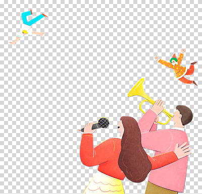 전신 편집 편집이미지 여자 남자 악기 연주 노래 들기 누끼 여러명 상반신 성인 손들기 축제 고깔모자 가수 피에로 마이크 비보이 PNG 성인만 편집소스 예술축제 모자_잡화 예술 음악 음향기기 다수 모션 사람 음악가 춤 파일형식