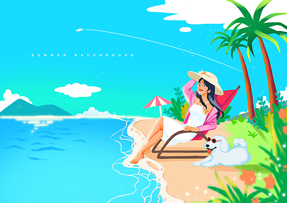 전신 PSD 구름 한마리 원피스 여자 여유 일러스트 하늘 휴식 산 함께함 한명 앉기 성인 해변 여름 여름휴가 바캉스 반려동물 선글라스 야자수 맑음 여름풍경 다리꼬기 잡기 파라솔 풀 풀잎 강아지 선베드 비치모자 성인여자한명만 국내일러스트 펫캉스 자연요소 나무 식물 동물 모자_잡화 1 옷 계절 감정 안경 바다 컨셉 잎 의자 모션 날씨 휴가 사람 풍경 풀_식물 개 여자한명만 성인여자만 파일형식 여름_계절