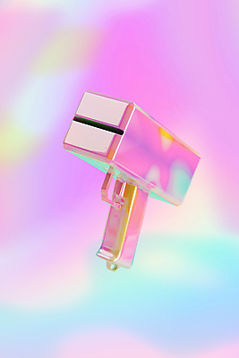 PSD 편집 편집이미지 사람없음 컬러풀 3D 디지털합성 오브젝트 홀로그램 편집소스 머니건 편집3D 컬러 돈 총 파일형식