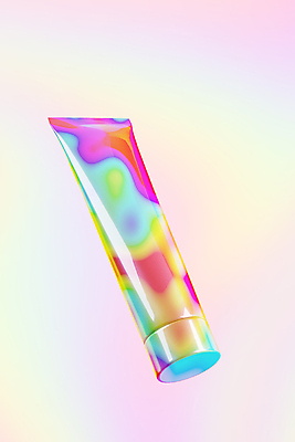 PSD 편집 편집이미지 사람없음 컬러풀 3D 디지털합성 오브젝트 튜브용기 홀로그램 편집소스 편집3D 컬러 용기_그릇 파일형식