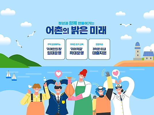 PSD 구름 편집이미지 여자 교육 남자 바다 하늘색 말풍선 여러마리 갈매기 미래 등대 어류 들기 여러명 상반신 청년 성인 타이포그라피 앞치마 하트 어부 해군 어촌 경찰복 해녀 손하트 대출 손흔들기 임대 정책 지원 해녀복장 해양경찰 선박 성인만 소상공인 귀어 이미지편집 자연요소 모양 직업 문자 옷 다수 컨셉 수상교통 유니폼 모션 조류 군대 어업 사람 손짓 금융 경제 파란색 수중동물 시골 경찰 상인 파일형식