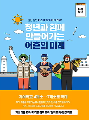 PSD 구름 편집이미지 한마리 여자 남자 바다 하늘색 갈매기 등대 어류 들기 상반신 청년 성인 타이포그라피 세명 파란색 태양 손들기 어선 낚싯대 어부 어촌 해녀 정책 해녀도구 해녀복장 성인만 귀어 이미지편집 자연요소 직업 문자 1 옷 컬러 배_교통 모션 조류 어업 사람 수중동물 도구 시골 낚시용품 파일형식