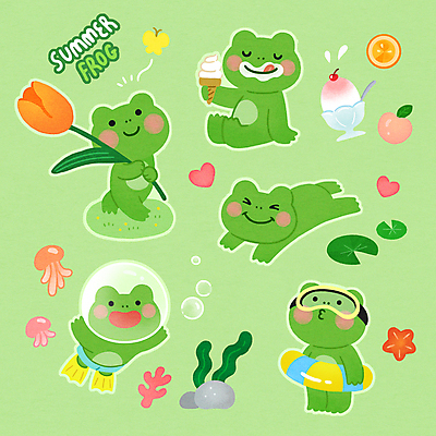 PSD 나비 스티커 오렌지 여러마리 일러스트 불가사리 들기 사람없음 연두색 여름 세트 튤립 하트 산호 먹기 물안경 오리발 연잎 복숭아 빙수 튜브 해파리 콘아이스크림 개구리캐릭터 국내일러스트 모양 계절 꽃 동물캐릭터 다수 곤충 잎 과일 모션 아이스크림 디저트 극피동물 개구리 초록색 자포동물 수영용품 파일형식