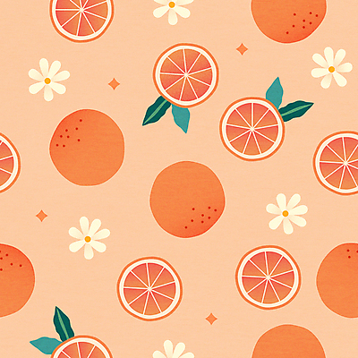 꽃 잎 패턴 일러스트 단면 프레임 사람없음 여름 주황색 패턴백그라운드 자몽 국내일러스트 AI파일 식물 계절 컬러 백그라운드 무늬 과일 파일형식 벡터