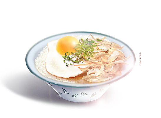 PSD 그릇 채소 일러스트 양파 사람없음 계란프라이 덮밥 베이지색 국내일러스트 식기 음식 컬러 계란요리 파일형식