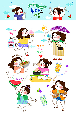 전신 여자 연주 일러스트 탁자 휴식 아이스크림 수박 서기 들기 앉기 여러명 상반신 성인 여름 여름휴가 바캉스 태양 손들기 마시기 오렌지주스 더위 우쿨렐레 먹기 즐거움 블루베리 양산 냉면 삼계탕 봉자 봉자의하루 소프트아이스크림 수박조각 성인여자만 손풍기 월간캐릭터 일러캐릭터 AI파일 자연요소 캐릭터 계절 감정 음악 한식 조각 가구 다수 컨셉 과일 모션 현악기 날씨 휴가 디저트 여름음식 사람 선풍기 과일주스 휴대용 보양식 여자만 성인만 파일형식 벡터 여름_계절