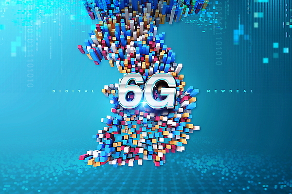 PSD 편집이미지 사람없음 파란색 빛 디지털 한반도 이진법 정책 6G 뉴딜정책 디지털뉴딜 한국판뉴딜 이미지편집 컬러 IT 경제 수학 파일형식