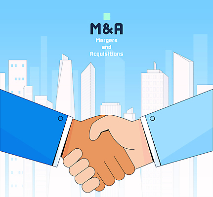 손 하늘색 일러스트 비즈니스 악수 정장 빌딩 건물 신체부위 경제 도시 계약 계약체결 M&A 국내일러스트 AI파일 건축물 옷 사람 손짓 파란색 파일형식 벡터