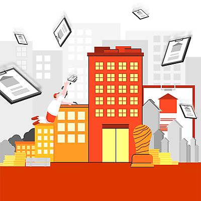 전신 남자 화살표 일러스트 부동산 그래프 아파트 한명 성인 건물 빨간색 금융 도장 동전 무릎꿇기 집값 계약서 동전탑 서류판 집값상승 힘듦 성인남자한명만 인플레이션 국내일러스트 AI파일 1 건축물 컬러 컨셉 돈 모션 주택 사람 경제 쌓기 사무용품 재산 상승 남자한명만 성인남자만 파일형식 벡터