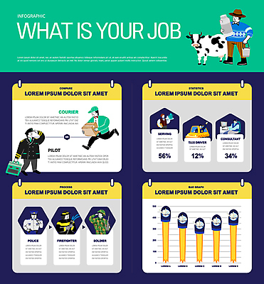 전신 직업 남자 일러스트 그래프 종류 들기 여러명 성인 초록색 노란색 군인 인포그래픽 다양 로켓 우주비행사 비즈니스맨 경찰 배달원 농부 상담원 파일럿 소방관 남색 웨이터 젖소 컨설턴트 서빙 공무원 우유통 택시기사 성인남자만 국내일러스트 AI파일 컬러 다수 비즈니스 모션 사람 우주 직장인 사무원 소 운전사 전문직 구조원 소방 상담 국군 남자만 성인만 파일형식 벡터