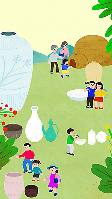 전신 PSD 그릇 접시 커플 여자 노년 남자 어린이 여행 일러스트 가족 들기 사람 소녀 소년 여러명 성인 연두색 스마트폰 사진촬영 축제 가리킴 도자기 풀 아궁이 셀카봉 도자기축제 국내일러스트 식물 식기 다수 관계 모션 손짓 초록색 핸드폰 스마트기기 촬영 파일형식