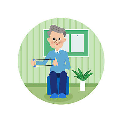 전신 할아버지 노년 남자 화분 의자 일러스트 한명 미소 앉기 운동 운동기구 당기기 체조 노후건강 치매 헬스밴드 노인남자한명만 치매예방 국내일러스트 AI파일 1 가구 모션 표정 건강 사람 성인 노후 헬스 질병 예방 남자한명만 노인남자만 파일형식 벡터