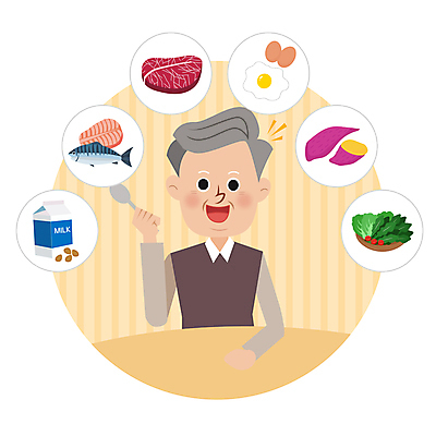 할아버지 노년 남자 채소 일러스트 한명 웃음 들기 상반신 계란 숟가락 소고기 우유 계란프라이 고구마 연어 아몬드 고등어 건강식 노후건강 치매 노인남자한명만 치매예방 국내일러스트 AI파일 1 음식 모션 유제품 뿌리채소 수저 표정 건강 육류 어류 사람 성인 노후 알 견과류 질병 계란요리 예방 남자한명만 노인남자만 파일형식 벡터