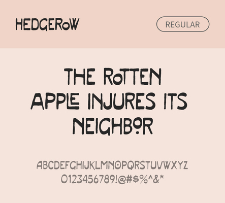 알파벳 영어 폰트 사람없음 OTF 레귤러체 낱개폰트 설치폰트 디자인서체 영문폰트 Typodermic_서체 hedgerow_서체 문자 파일형식