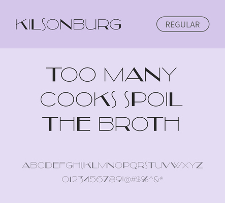 알파벳 영어 폰트 사람없음 OTF 레귤러체 낱개폰트 설치폰트 디자인서체 영문폰트 Typodermic_서체 kilsonburg_서체 문자 파일형식