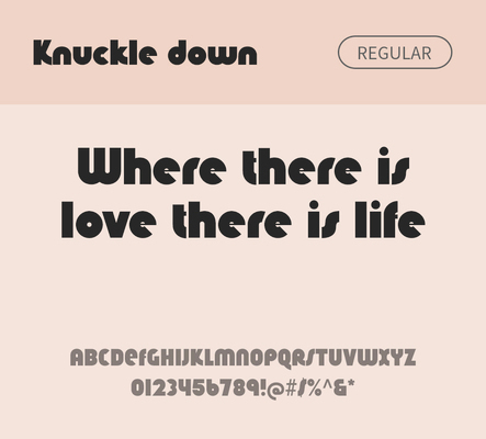 알파벳 영어 폰트 사람없음 OTF 레귤러체 낱개폰트 설치폰트 디자인서체 영문폰트 Typodermic_서체 knuckledown_서체 문자 파일형식