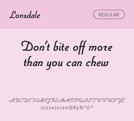 알파벳 영어 폰트 사람없음 필기체 OTF 레귤러체 낱개폰트 설치폰트 디자인서체 영문폰트 Typodermic_서체 lonsdale_서체 문자 파일형식