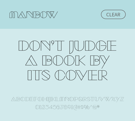 알파벳 영어 폰트 사람없음 OTF 낱개폰트 설치폰트 디자인서체 영문폰트 Typodermic_서체 manbow_서체 문자 파일형식